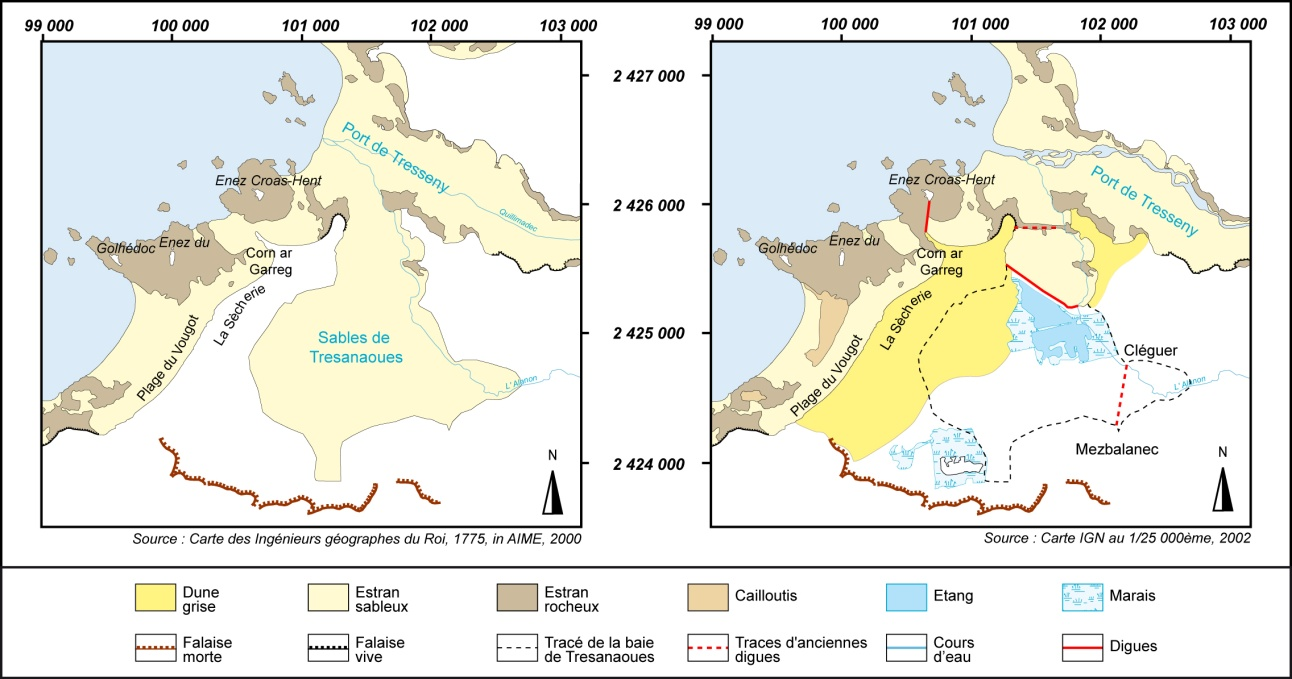 Poldérisation de l'anse de Tresanaoues. Le Berre et *al.*, 2012